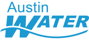 Austin Water logo in blue text.