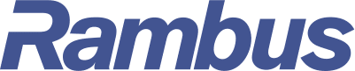 Rambus logo in blue font
