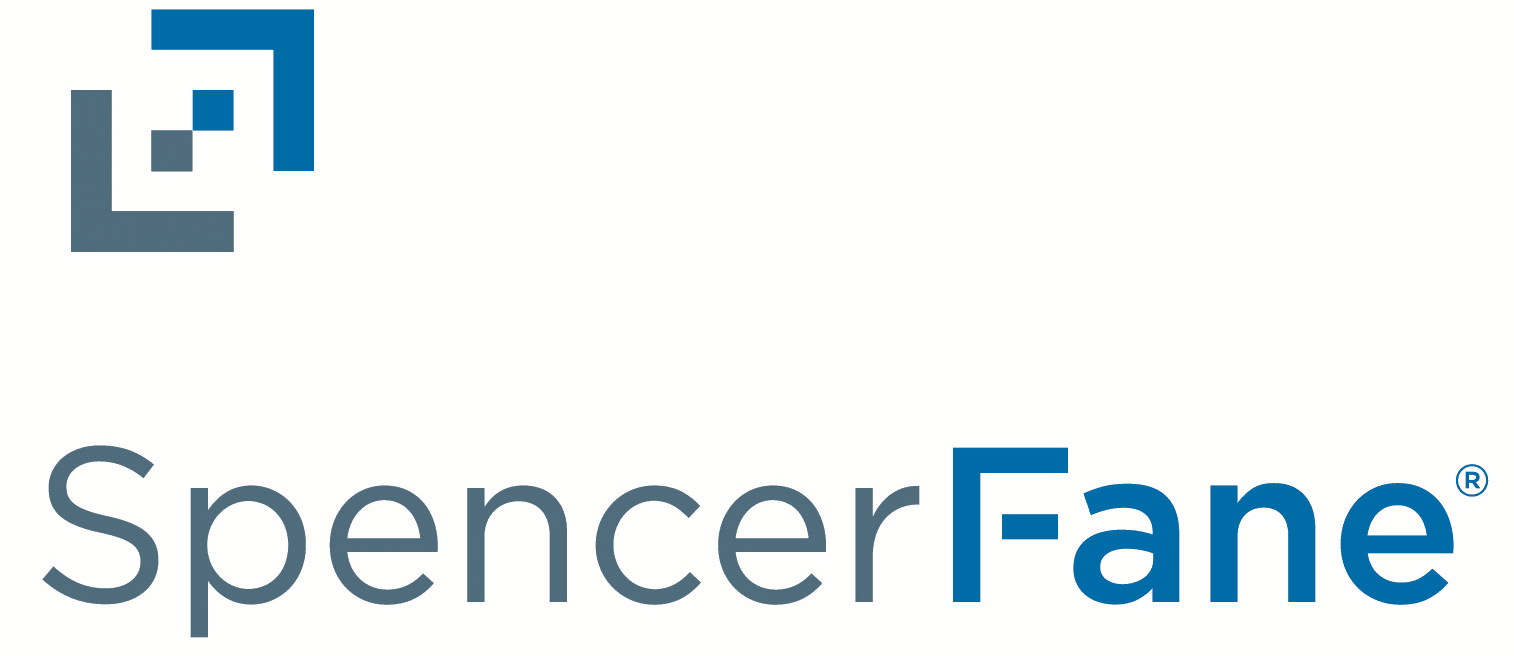 Spencer Fane logo with abstract design