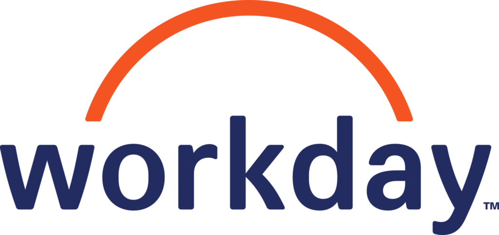Workday logo with orange arc
