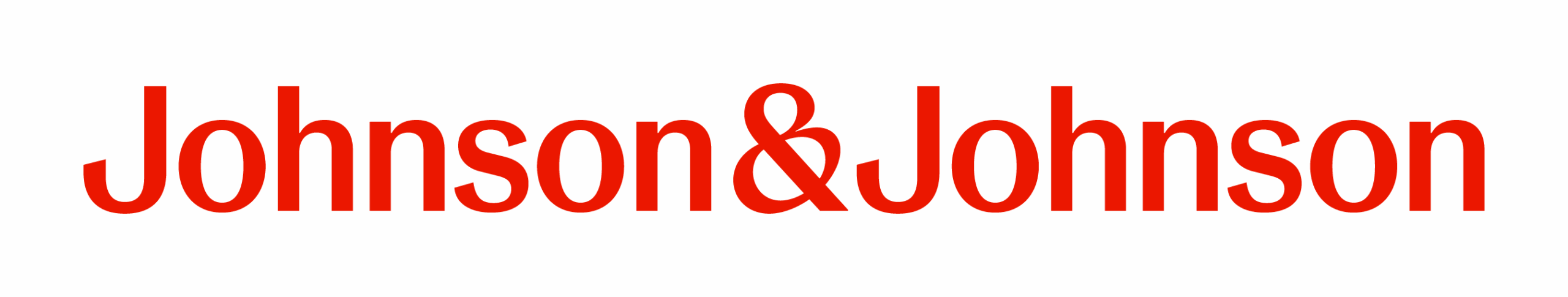 Johnson & Johnson logo, red letters